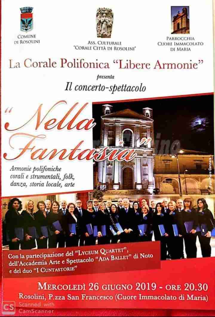 Corale in concerto: mercoledì 26 giugno lo spettacolo “Nella Fantasia”