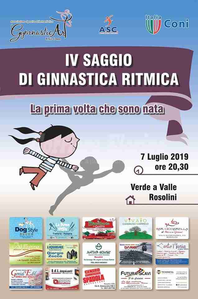 GymnasticArt: Domenica 4° Saggio di fine anno “La prima volta che sono nata”