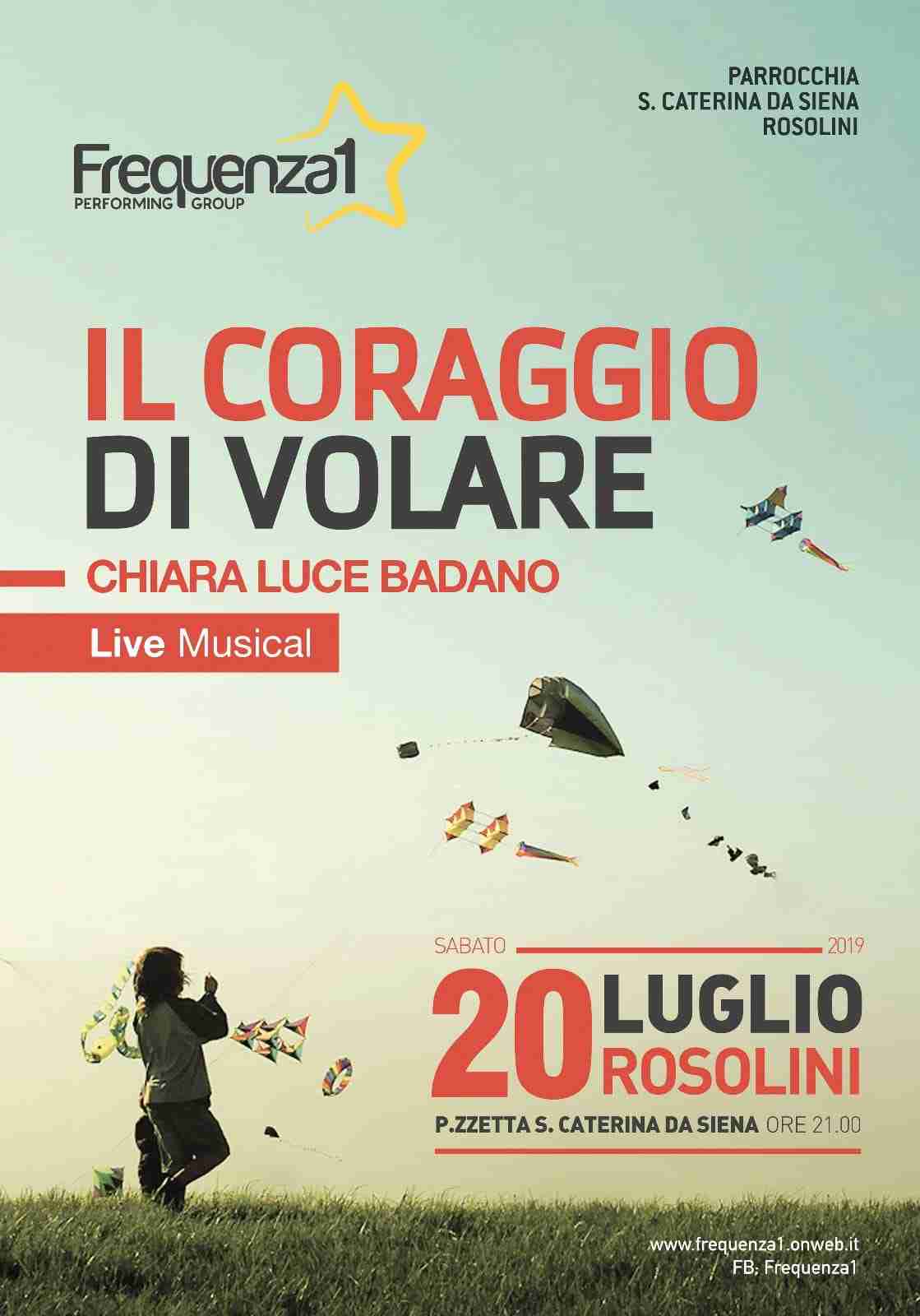 Sabato 20 luglio a S.Caterina “Il coraggio di volare”, musical dedicato a Chiara Luce