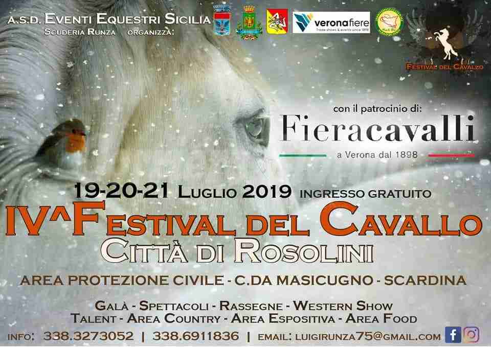 Si presenta la IV Edizione del “Festival del Cavallo – Città di Rosolini”