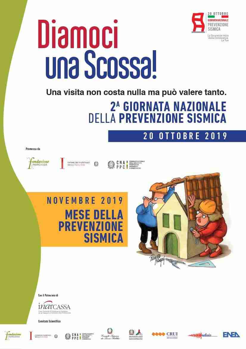 “Diamoci una scossa”: architetti e ingegneri in piazza per il mese della prevenzione sismica