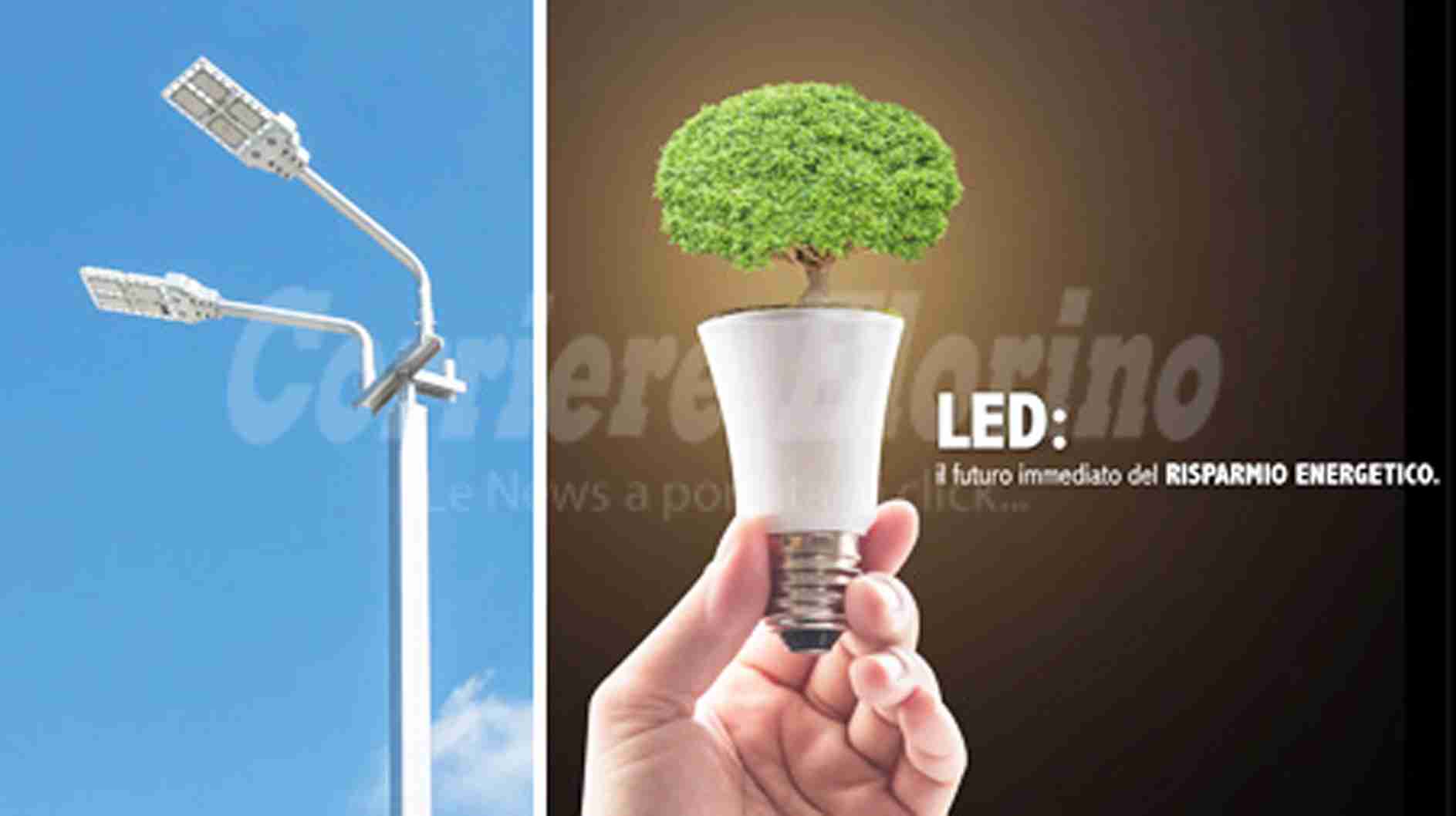 102.000 euro per il risparmio energetico, al via la gara per 400 nuovi corpi illuminanti a led