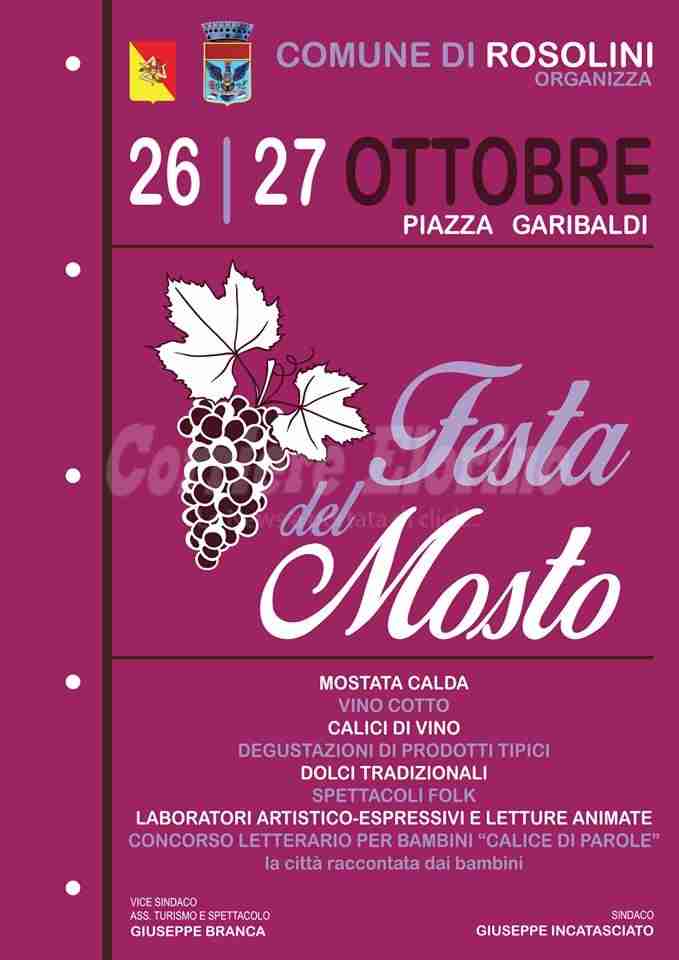 Festa del Mosto 26/27 ottobre: assegnati 5000 € per la realizzazione