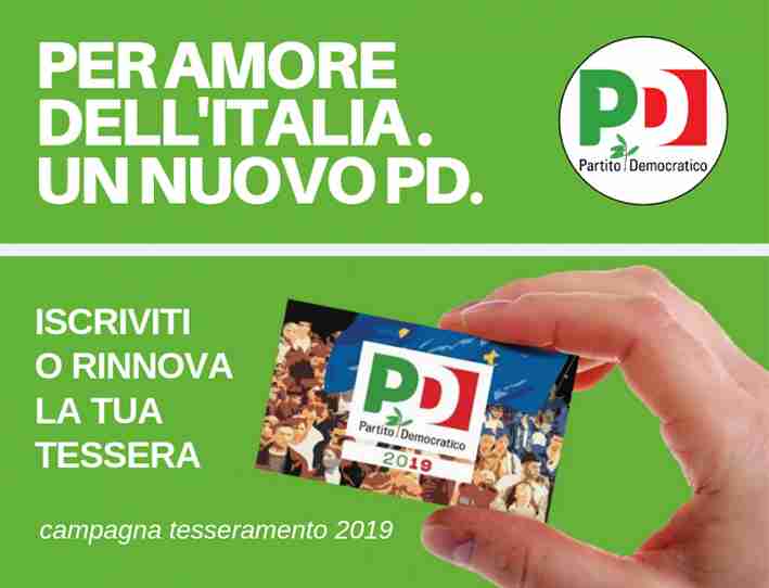 In corso la campagna di tesseramento al PD Rosolini; c’è tempo fino al 31 dicembre