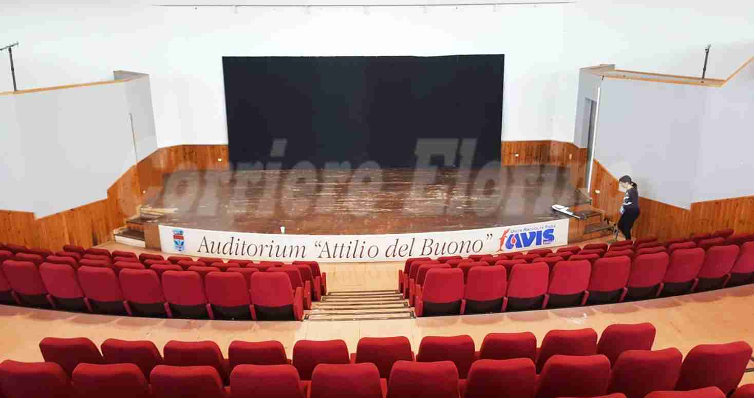 Con l’aiuto dell’Avis Rosolini recuperato l’Auditorium danneggiato dal maltempo