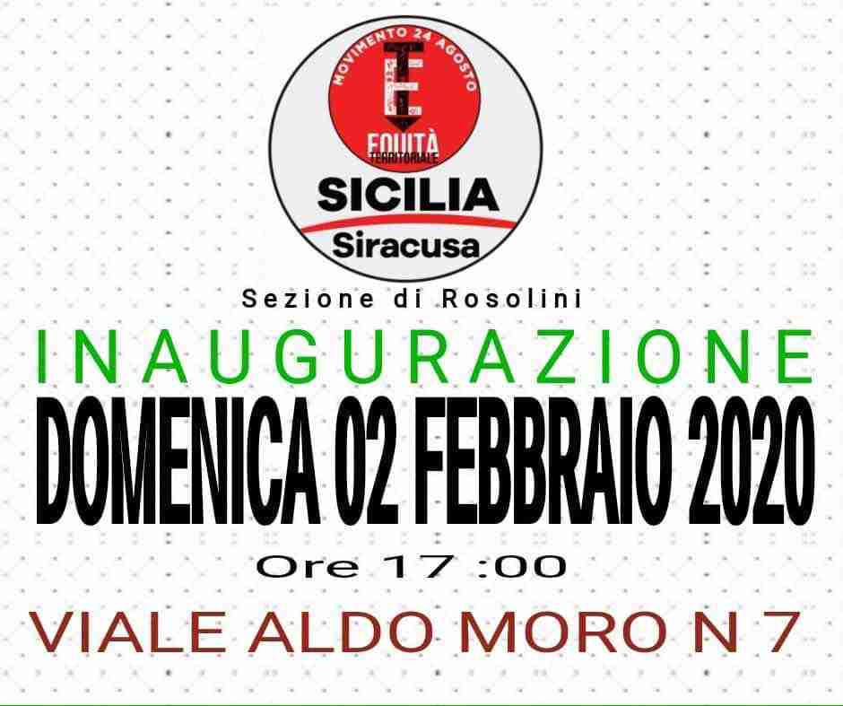 Domenica inaugurazione della sede del “Movimento 24 Agosto Equità Territoriale”