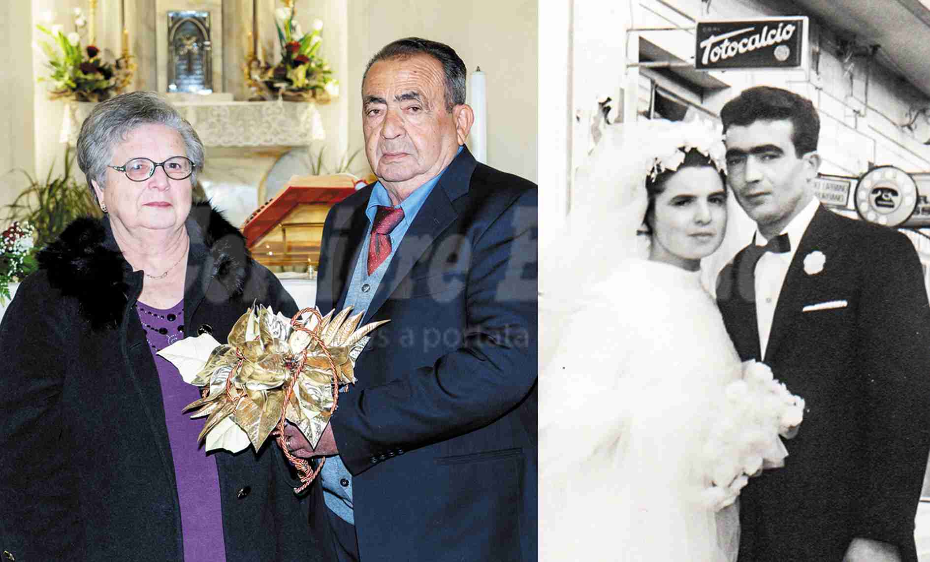 Nozze d’oro: mezzo secolo d’amore per la coppia Giuseppe Spadaro e Lucia Calleri
