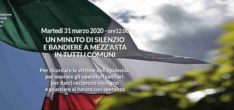 Coronavirus, oggi alle ore 12 bandiere a mezz’asta e un minuto di silenzio per ricordare le migliaia di vittime