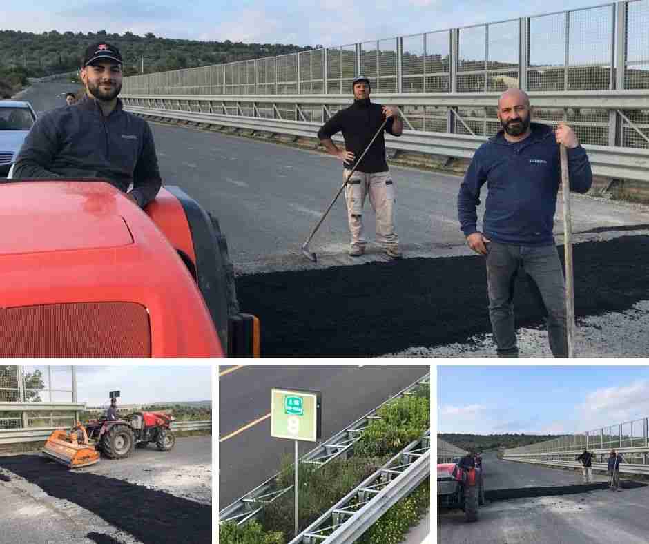 Contrada San Paolo: privati cittadini ripristinano a proprie spese il manto del Ponte che attraversa l’Autostrada