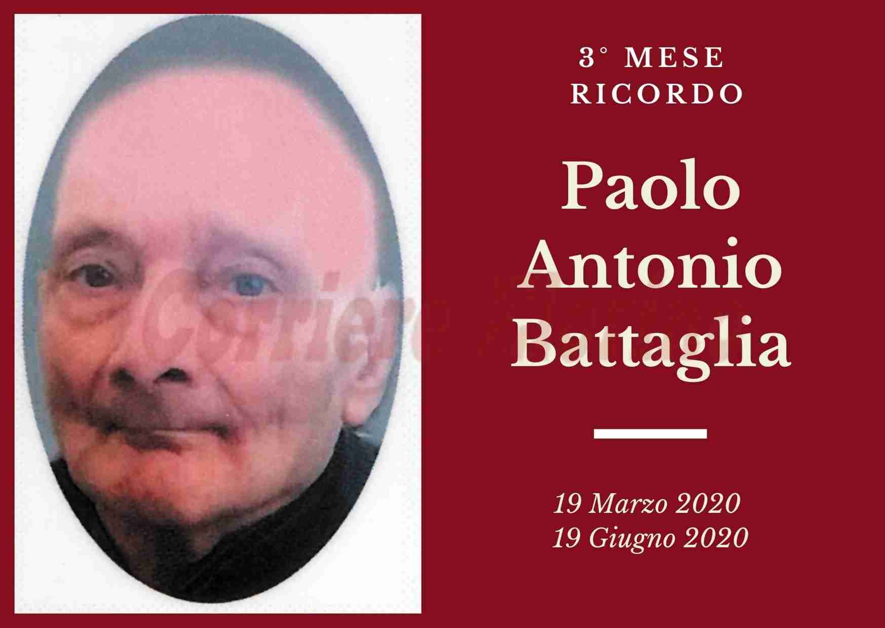 Ricordo: tre mesi fa saliva in cielo Paolo Antonio Battaglia