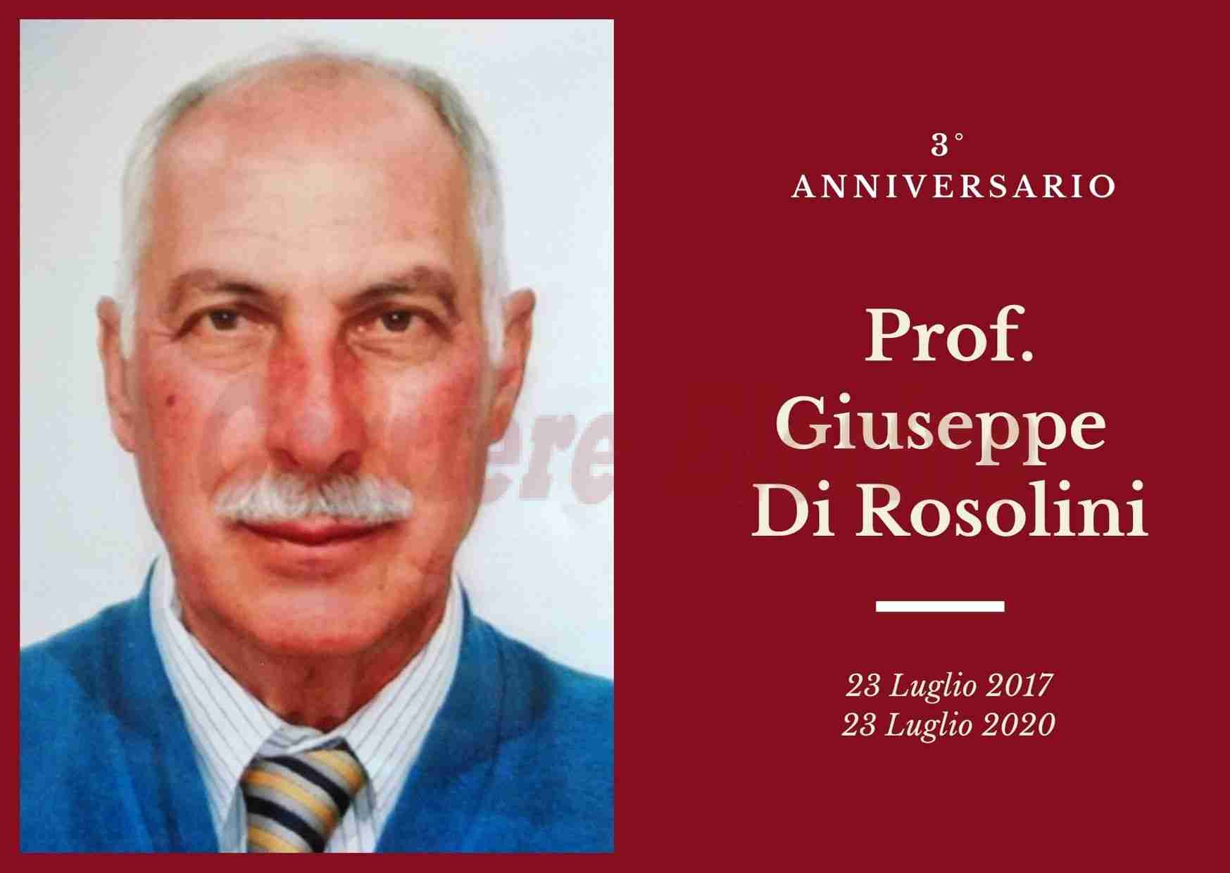 Necrologio: ricorre oggi il 3° Anniversario del Prof.Giuseppe Di Rosolini