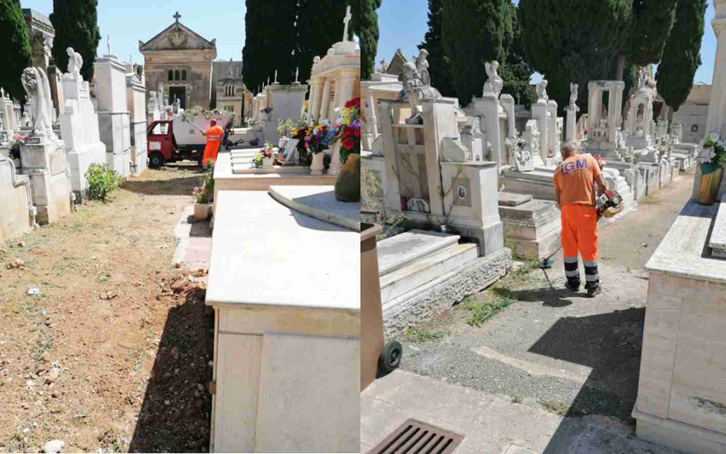 Ritorna il decoro al cimitero comunale, meglio tardi che mai