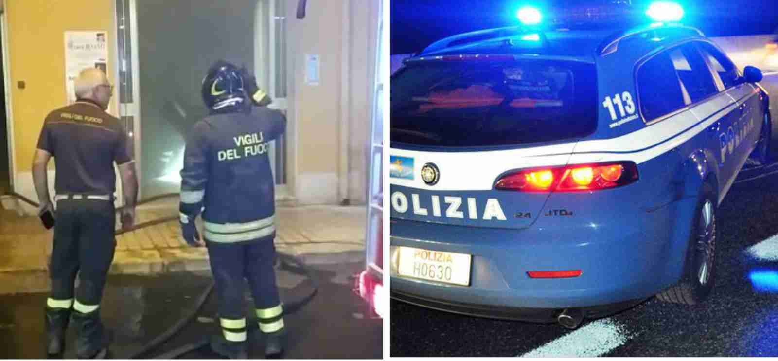 Avola: poliziotti eroi salvano da un incendio coppia di anziani e nipote