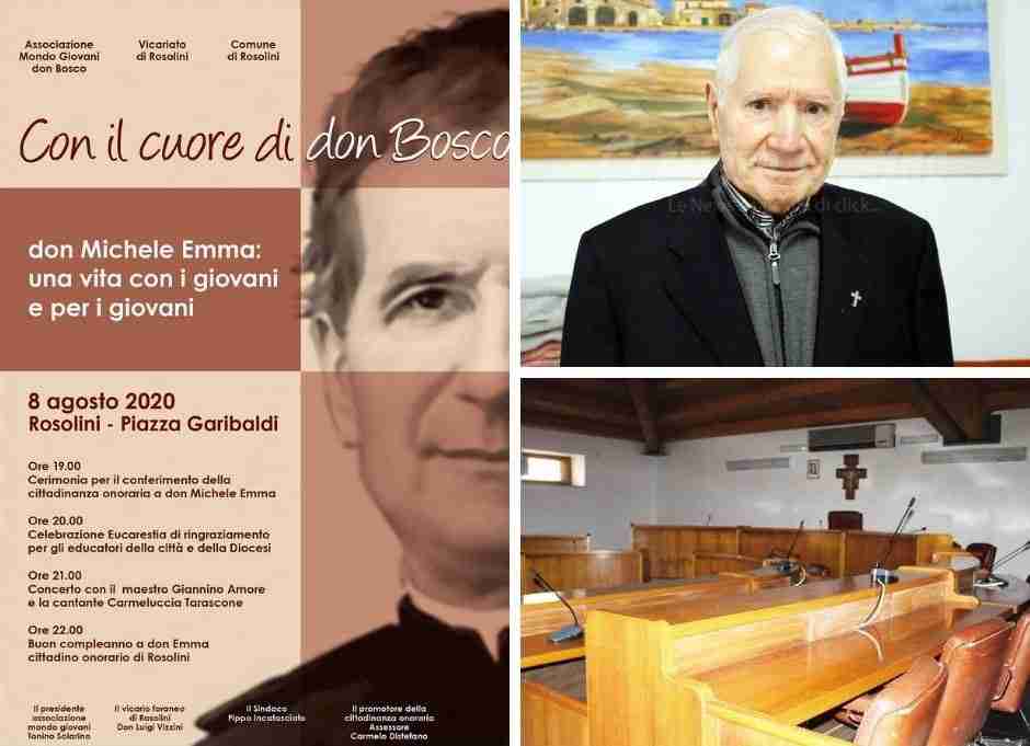 Cittadinanza onoraria a Don Emma: l’8 agosto convocato un Consiglio Comunale aperto