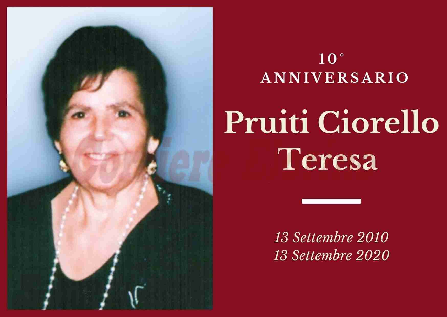 Necrologio: ricorre oggi il 10° Anniversario di Teresa Pruiti Ciorello