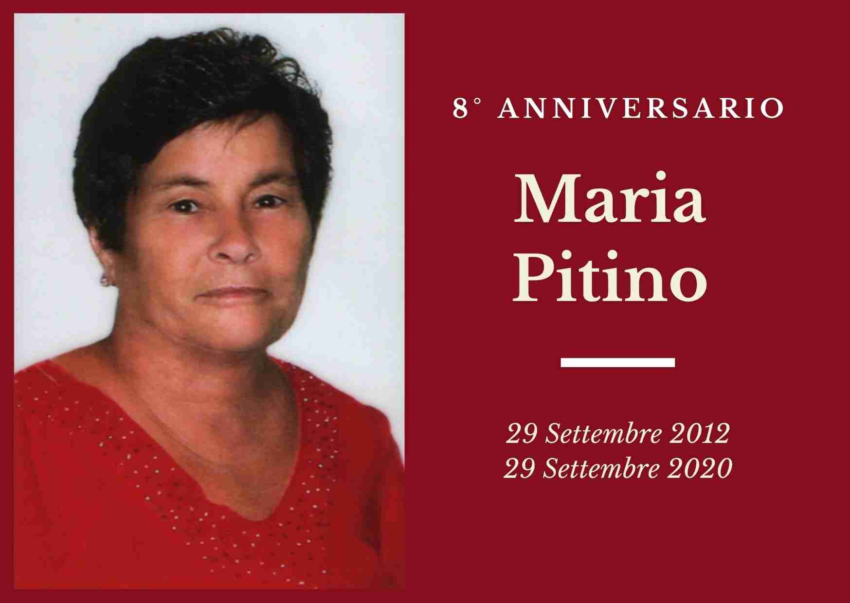 Necrologio: ricorre oggi l’ 8° Anniversario di Maria Pitino