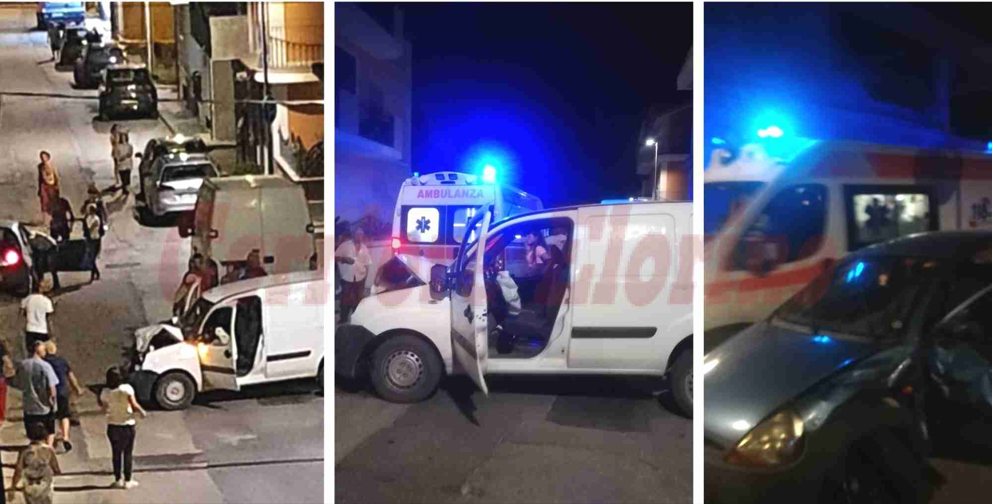 Incidente in Via Alighieri, 4 giovani finiscono all’ospedale