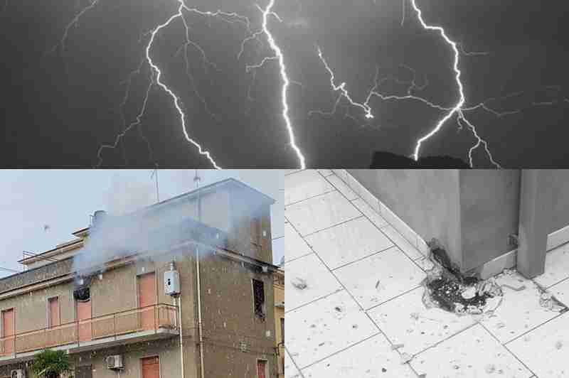 Rosolini “calamita per i fulmini”: tanti danni alle abitazioni negli ultimi due temporali