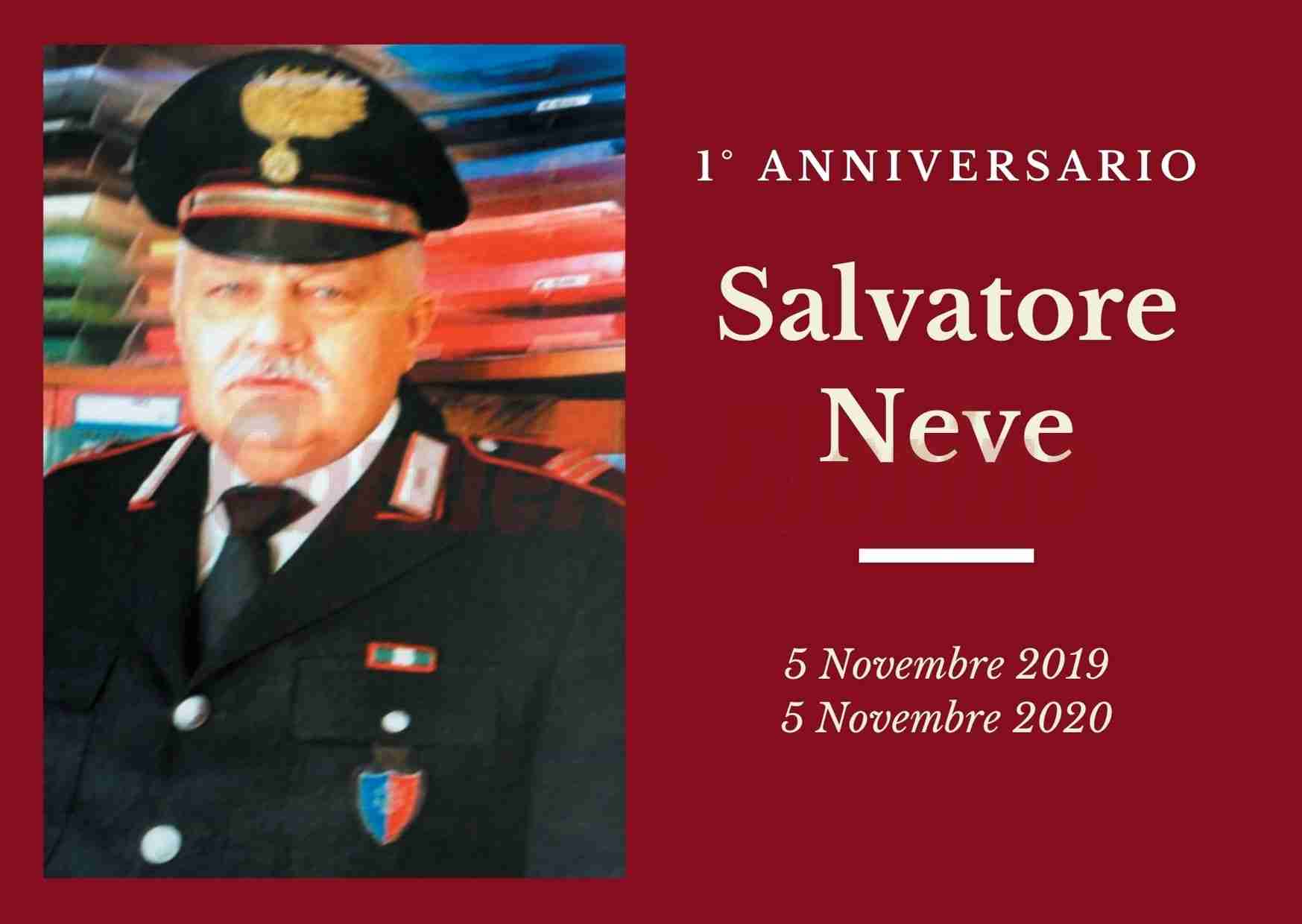 Necrologio: oggi il primo anniversario dalla morte di Salvatore Neve, Maresciallo dei Carabinieri in pensione