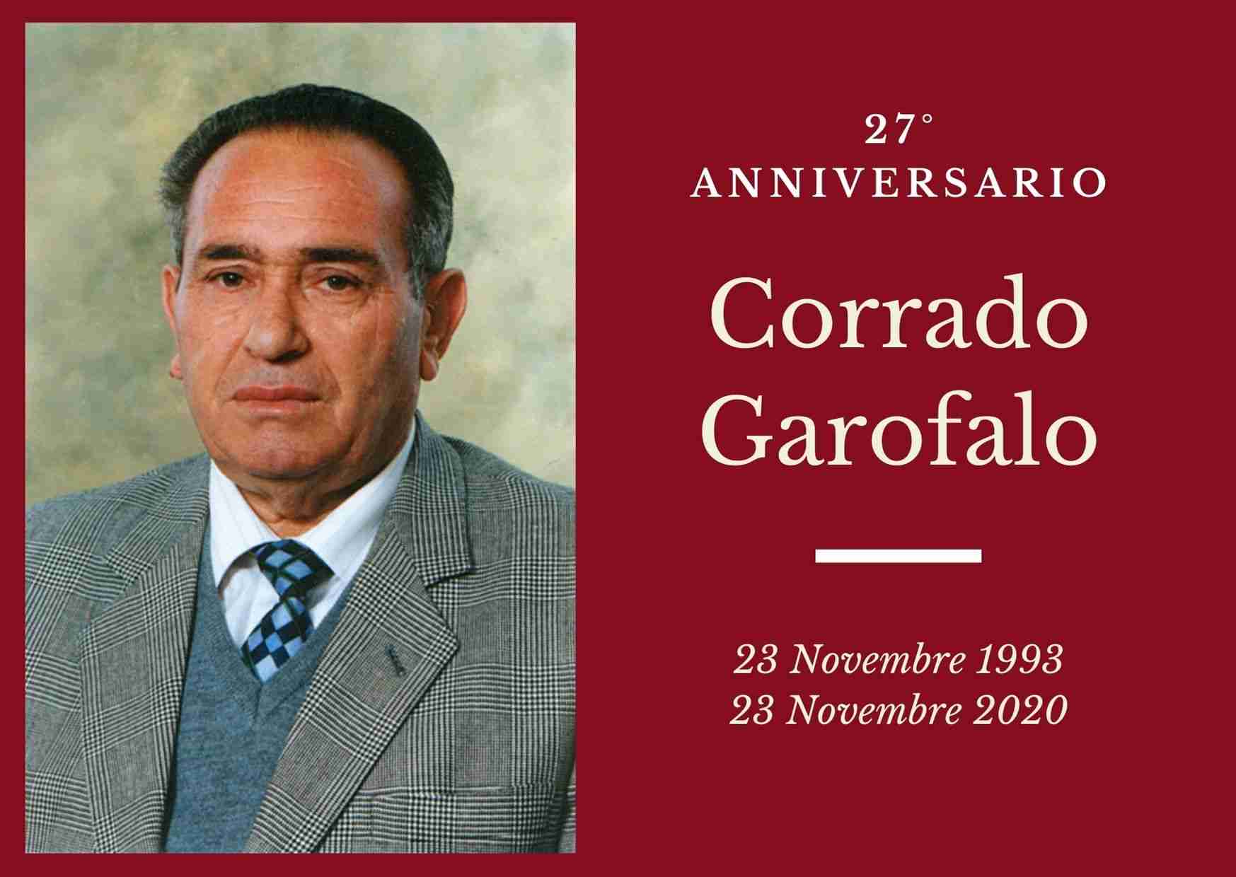 Necrologio: ricorre oggi il 27° anniversario di Corrado Garofalo