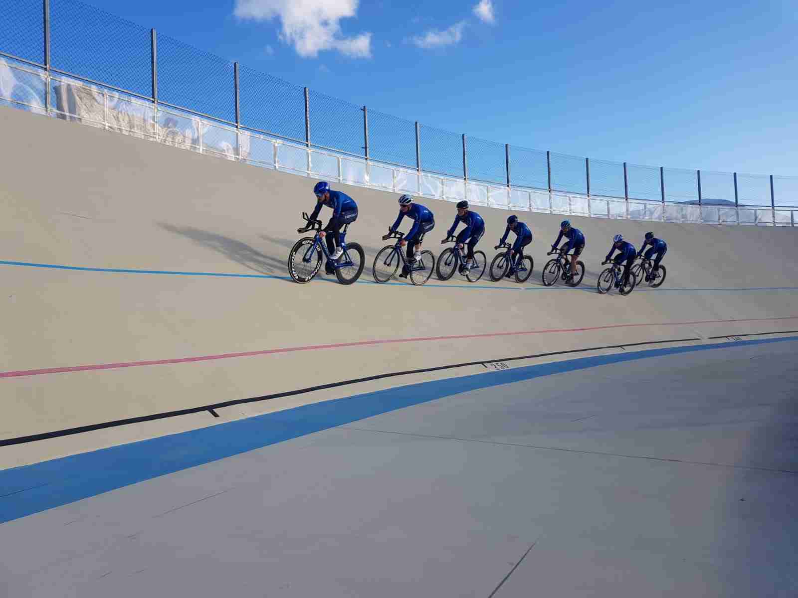 La Nazionale maschile di ciclismo su pista si allena a Noto