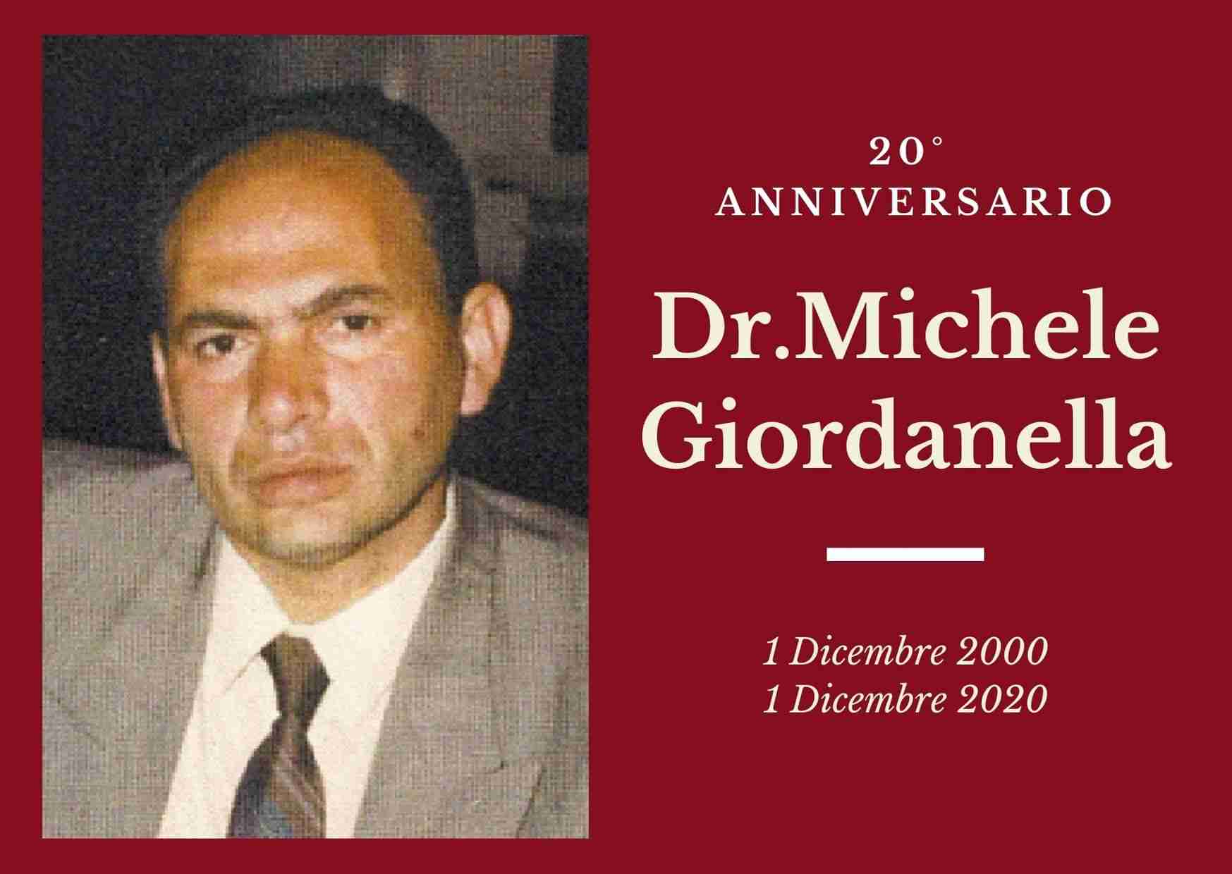Necrologio: l’1 dicembre è ricorso il 20°anniversario del Dott. Michele Giordanella