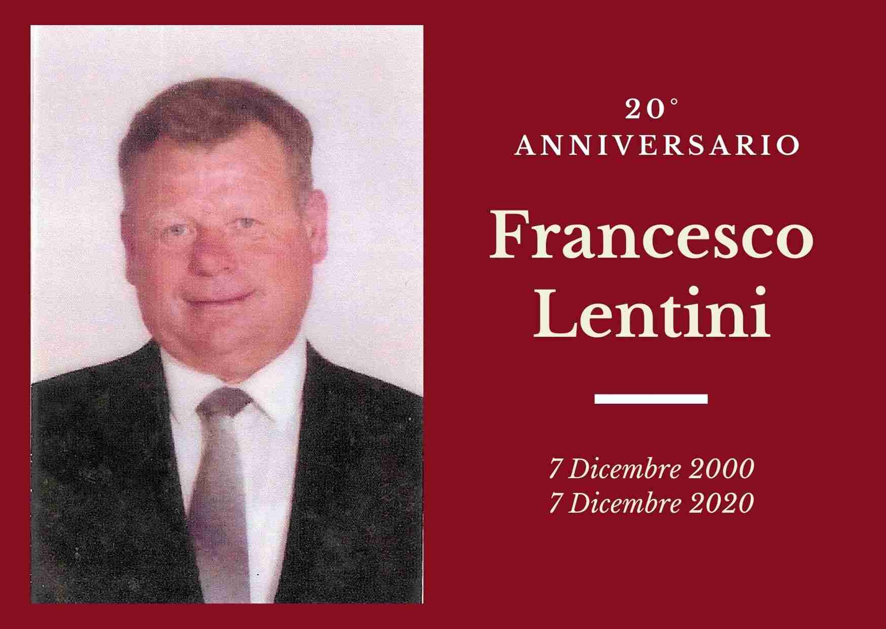 Necrologio: ricorre oggi il 20° anniversario di Francesco Lentini