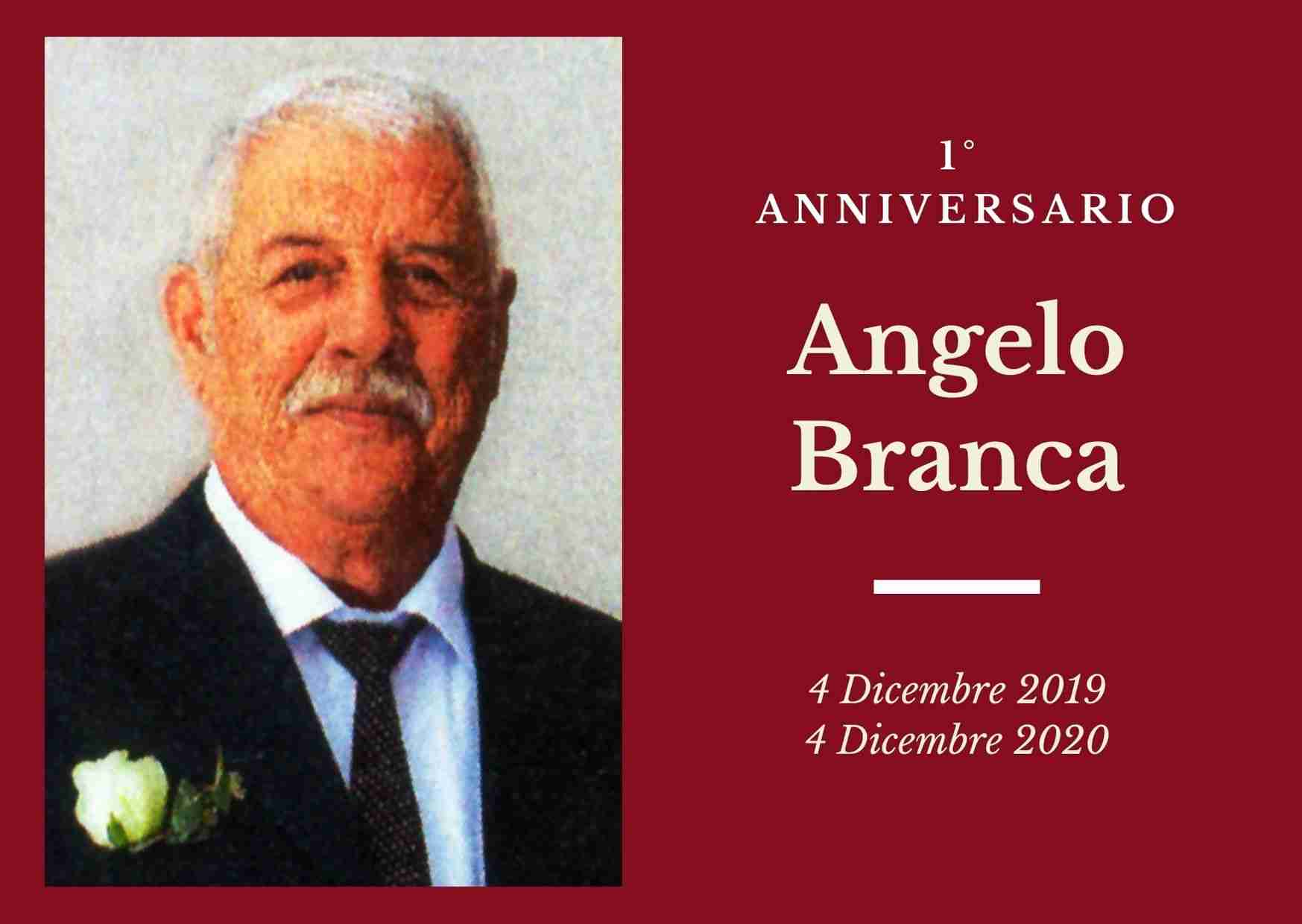 Necrologio: ricorre oggi il 1° anniversario di Angelo Branca (Mimmo)