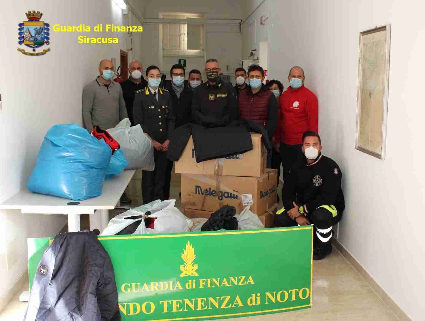 La Guardia di Finanza solidale con la Caritas di Noto e Siracusa