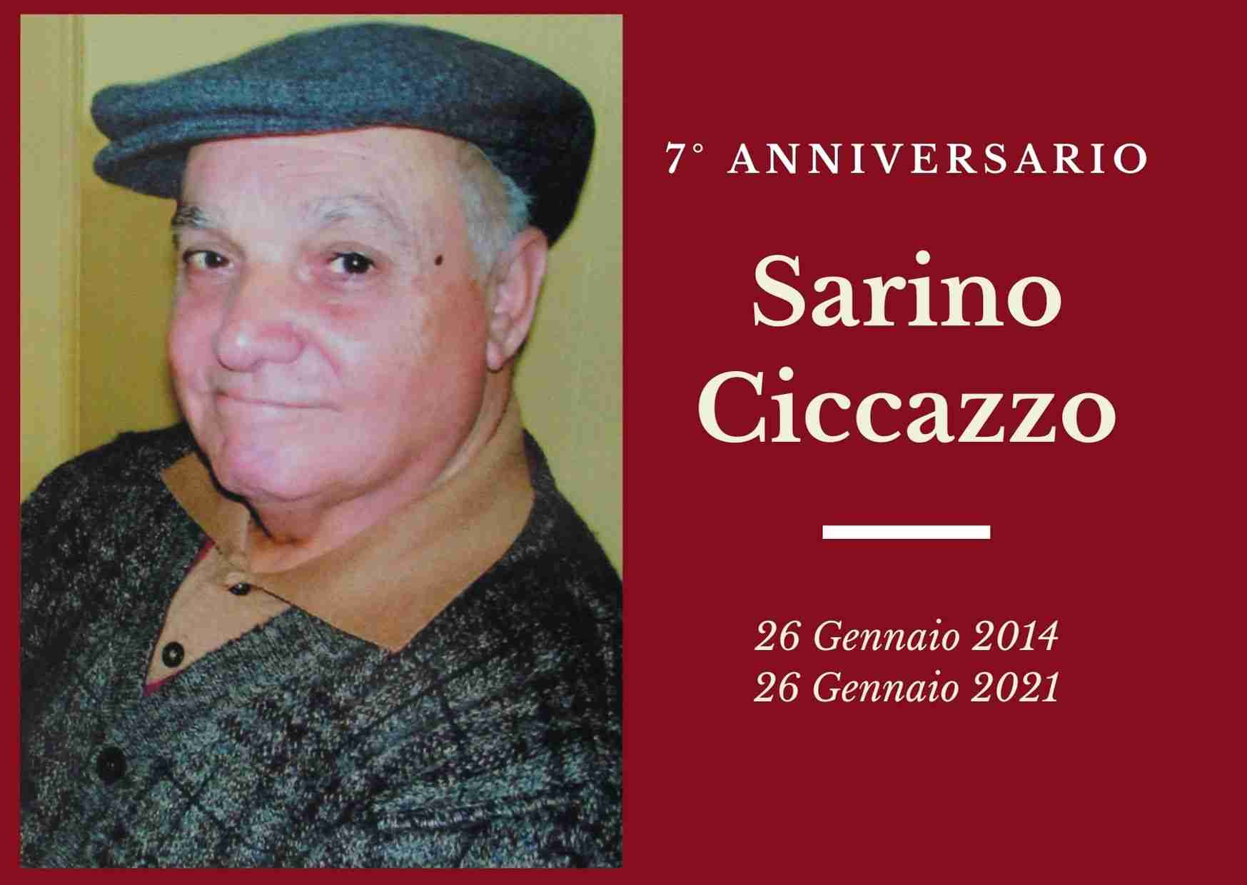 Necrologio: ricorre oggi il 7° anniversario di Sarino Ciccazzo