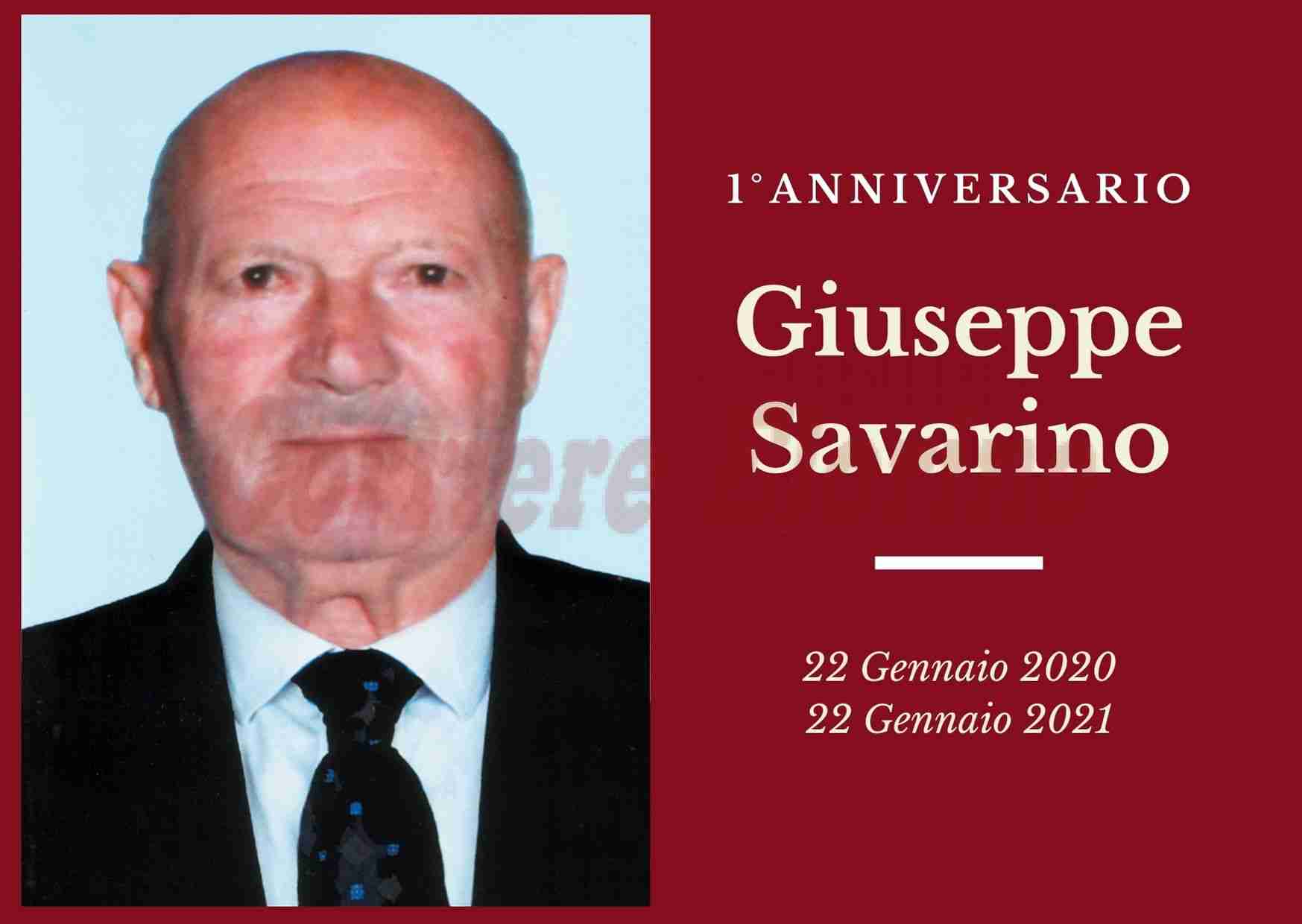 Necrologio: ricorre oggi il 1° anniversario di Giuseppe Savarino