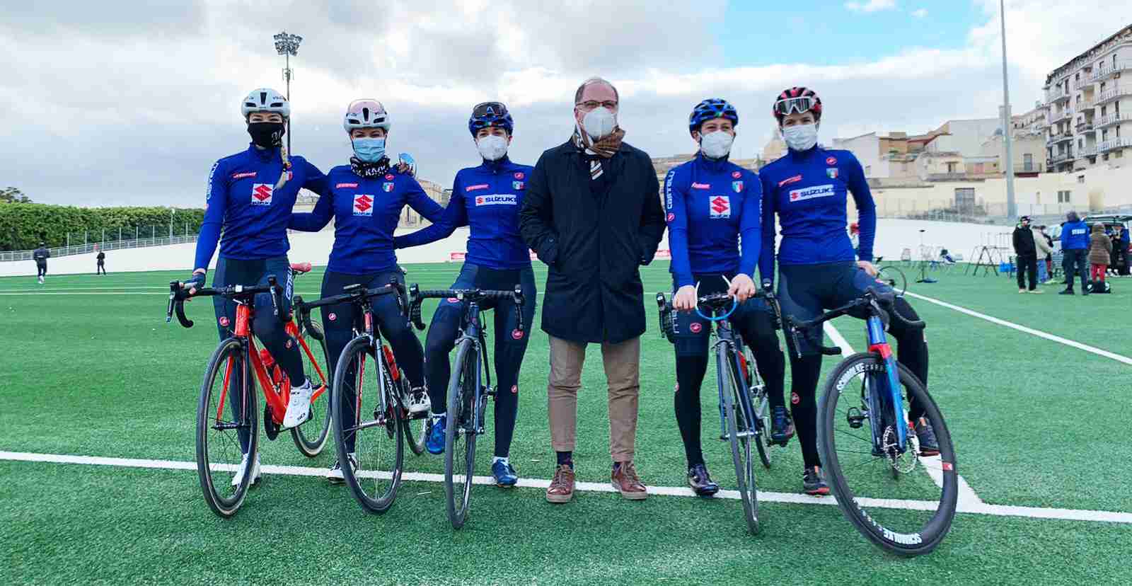 Da ieri le azzurre in collegiale a Noto. Il sindaco Bonfanti: “Il nostro Velodromo sarà Centro Federale”