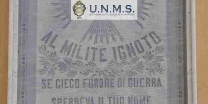 “Cittadinanza onoraria al Milite Ignoto”, la richiesta di UNMS Siracusa alla Giunta