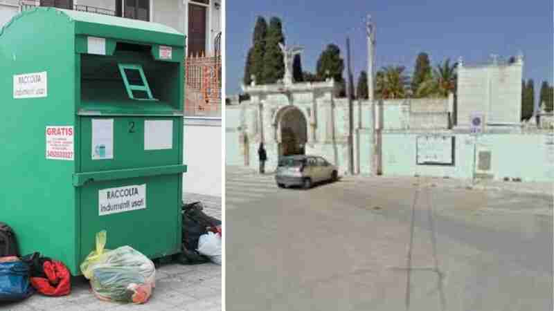 Il 22 giugno la raccolta indumenti si sposta nello spiazzale del Cimitero Comunale