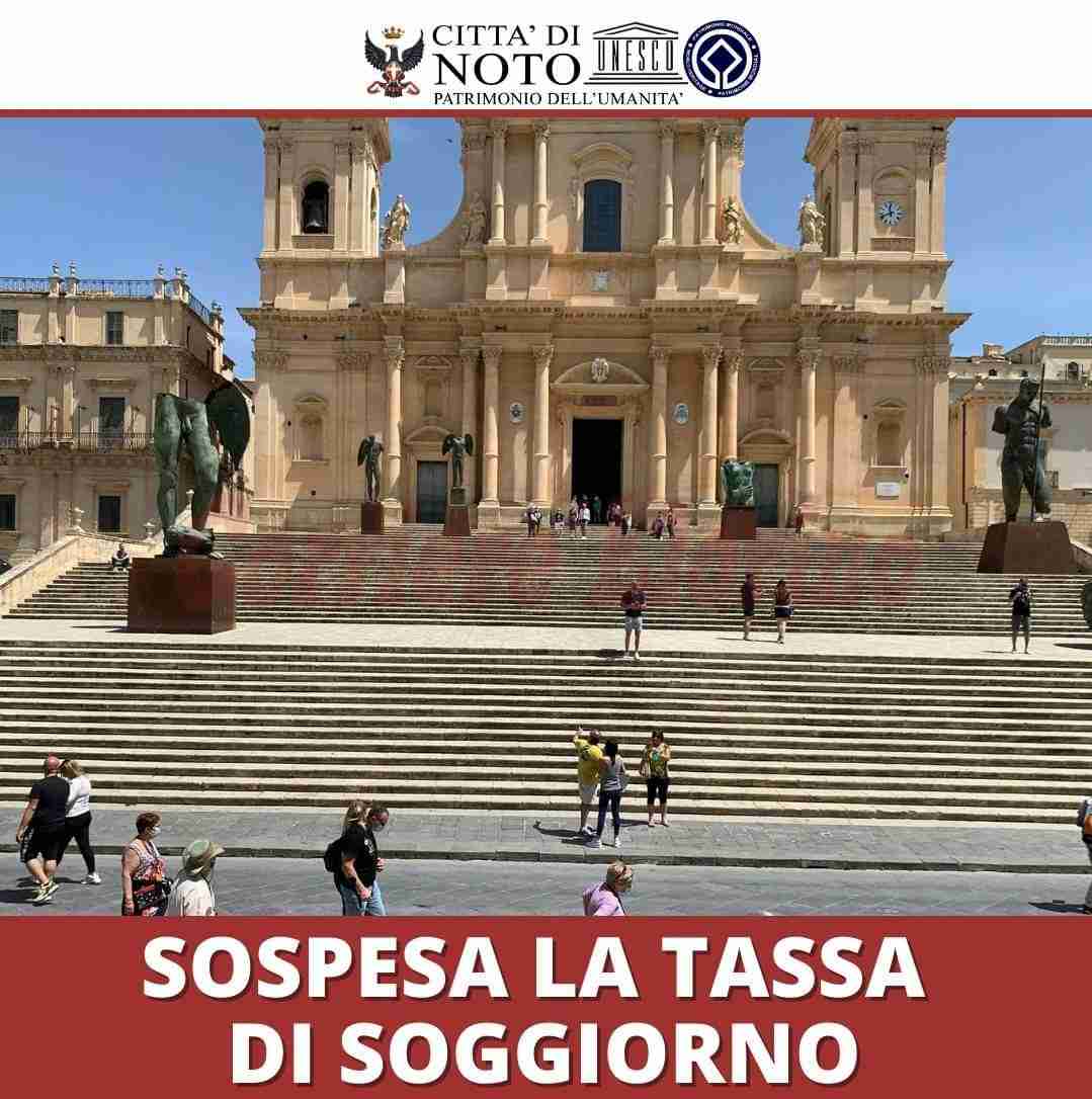 A Noto sospesa la tassa di soggiorno fino al 31 dicembre 2021