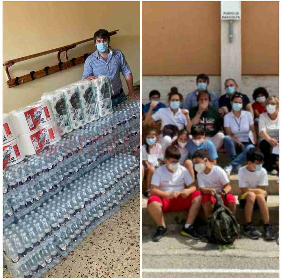 1.200 bottiglie d’acqua per il progetto scolastico, anche quest’anno si rinnova la solidarietà di “Giovani Rosolinesi”