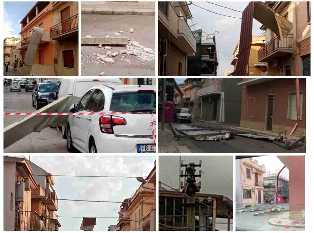 Maltempo a Rosolini, si fa la conta dei danni per il forte vento