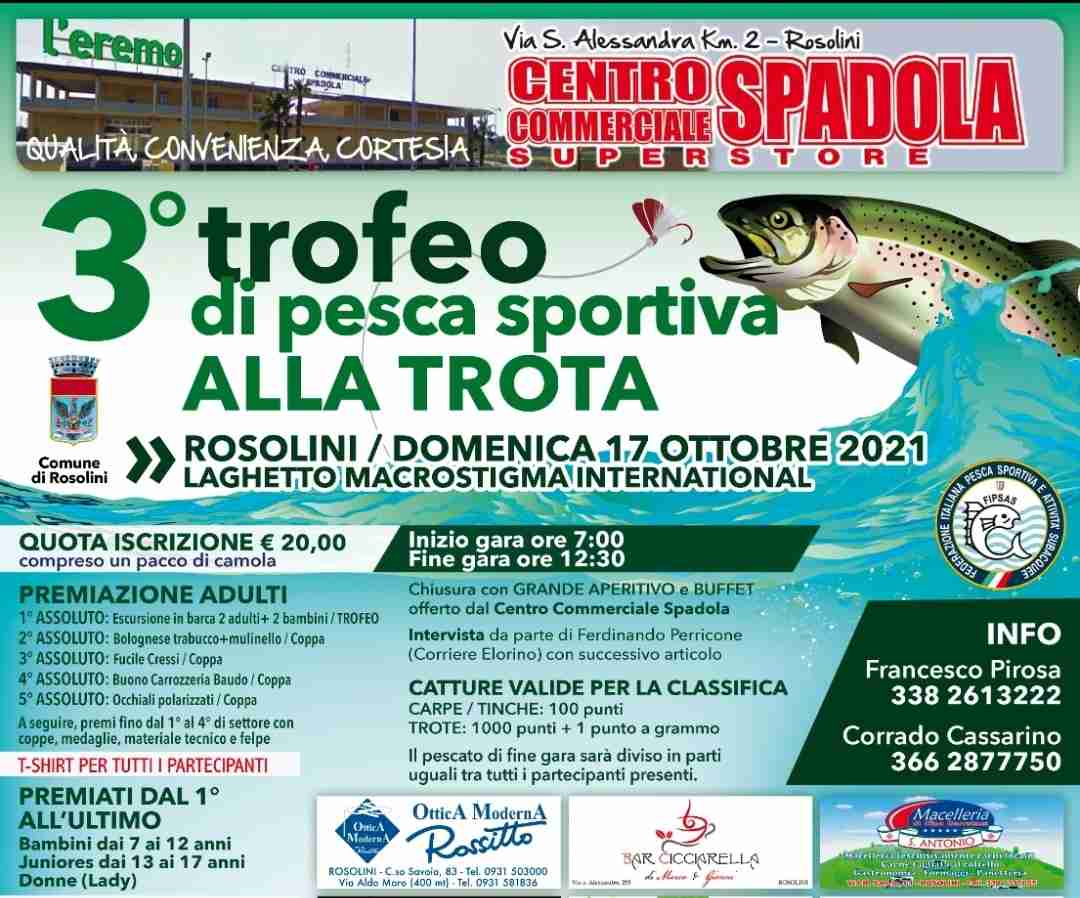 Domenica 17 ottobre ritorna la gara di pesca sportiva alla trota