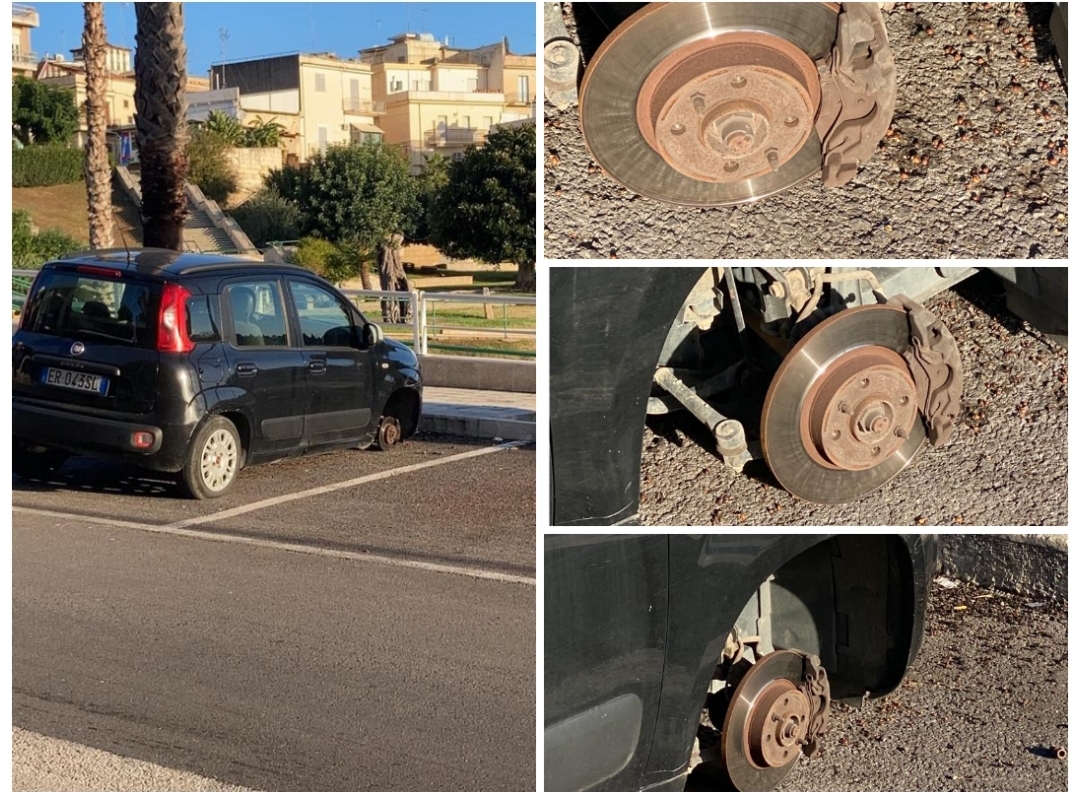 A Rosolini rubano anche le ruote delle auto: “Ma veramente siamo arrivati a questo punto?”