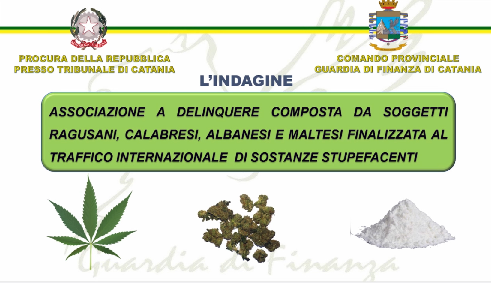 Sgominata via della droga internazionale: arrestate 16 persone e sequestrati 430 Kg di sostanza stupefacente