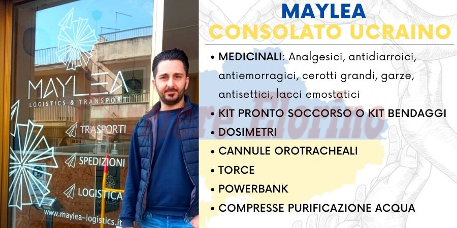 Il Consolato ucraino trasmette a Maylea la lista di “beni a carattere urgente”