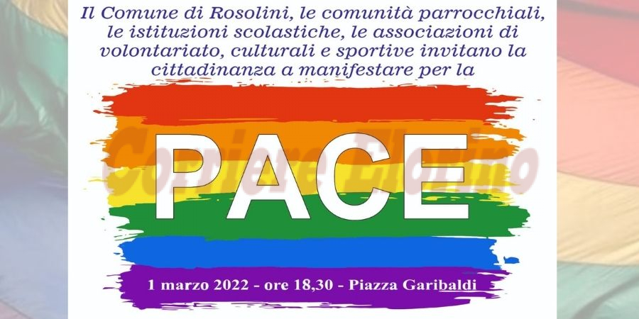 Rosolini si unisce in una grande manifestazione per la Pace, invitati russi e ucraini