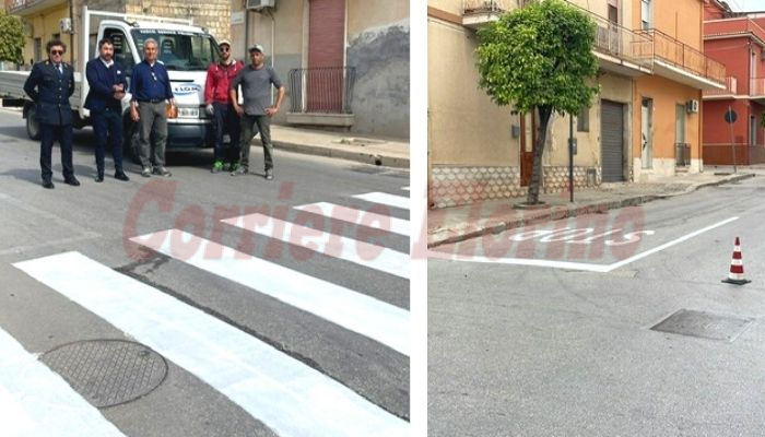 Nuove strisce pedonali a Rosolini, il sindaco: “L’amministrazione continua ad andare avanti”