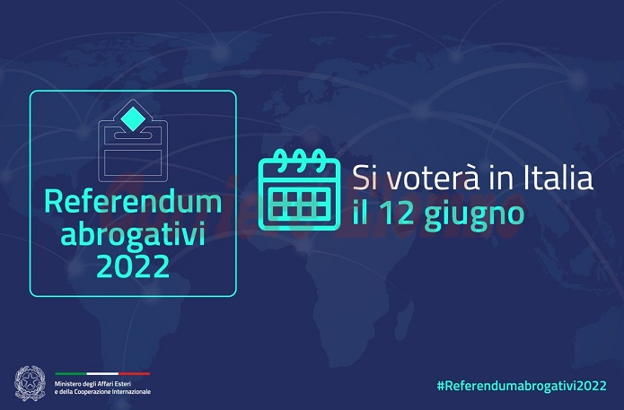 Domenica 12 giugno 2022 dalle 7 alle 23 alle urne per 5 Referendum