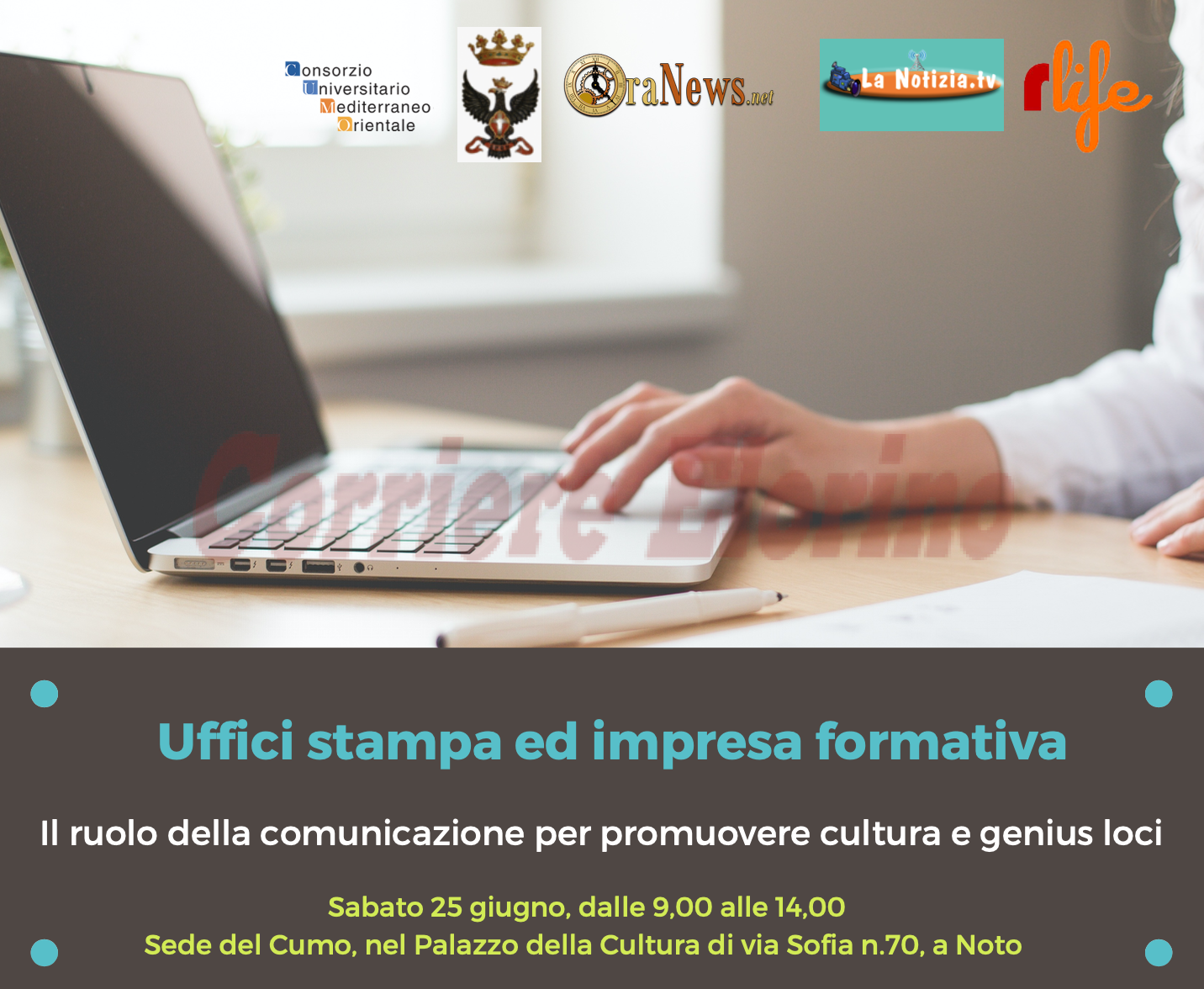 Noto, domani il corso di formazione sugli Uffici Stampa nell’era digitale. A seguire la consegna del premio Penna Maestra