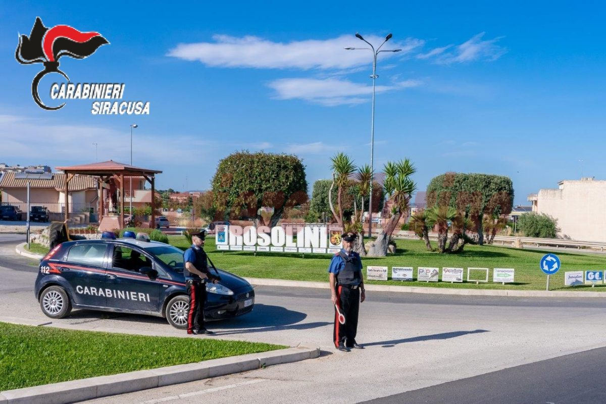 Rosolini, i Carabinieri arrestano un disoccupato per esecuzione pena