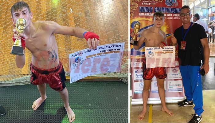 Il 16enne Salvatore Piazzese campione del mondo nella Global Box: “Grazie al mio maestro Gianluca Adamo” Il 16enne Salvatore Piazzese campione del mondo nella Global Box: “Grazie al mio maestro Gianluca Adamo”