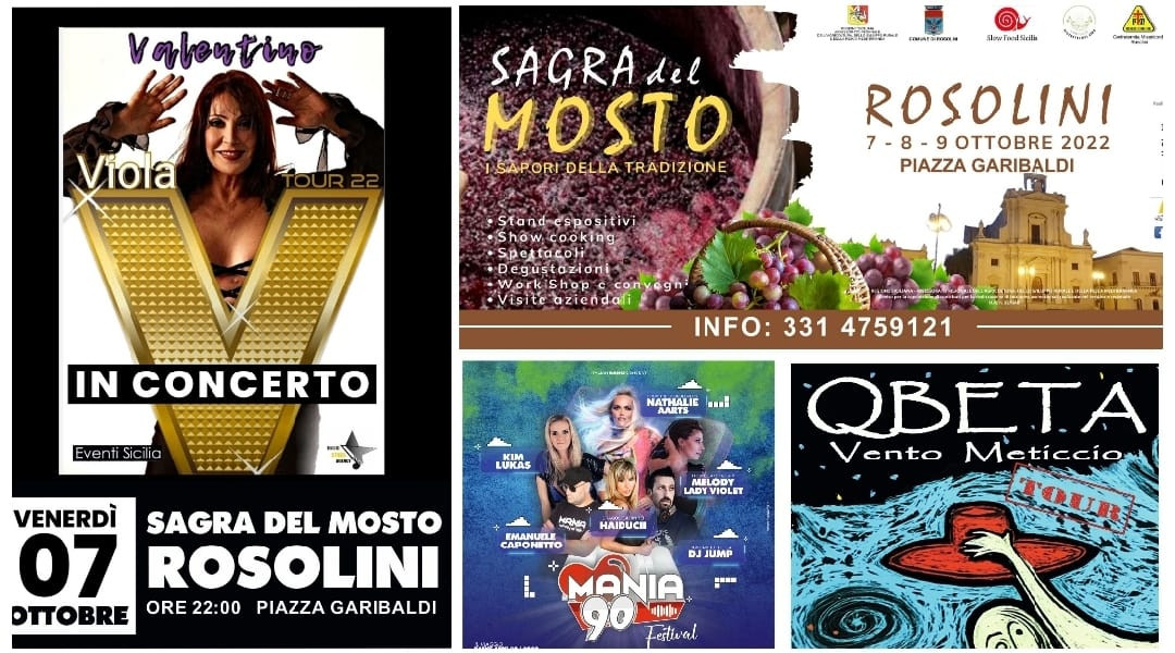 Sagra del Mosto come non l’abbiamo mai vista, in piazza Garibaldi dal 7 al 9 ottobre arriva anche la musica dance