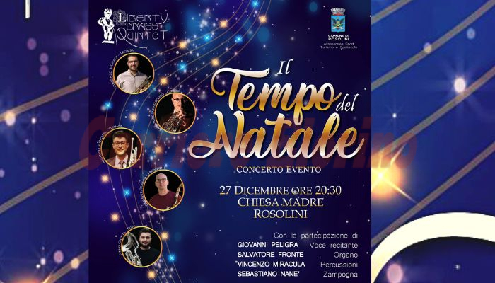 “Il tempo del Natale”, il 27 dicembre in Chiesa Madre un grande Concerto Evento firmato Liberty Brass Quintet