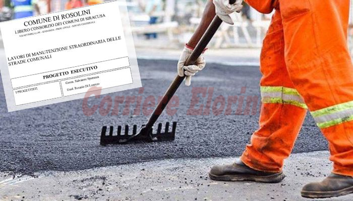 Rosolini, approvato un progetto esecutivo di € 782.300 per la manutenzione delle strade